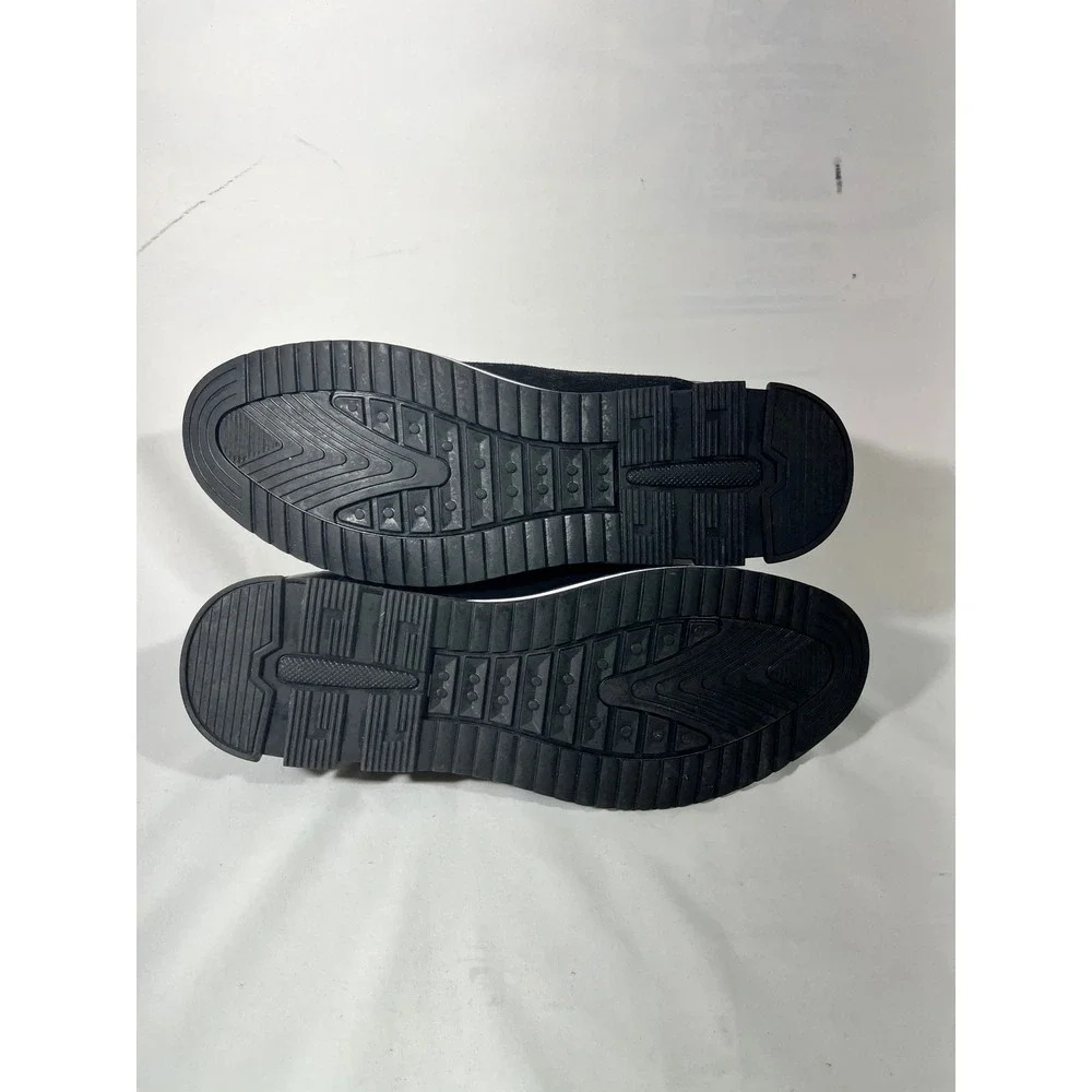 Gatsby Leather Suede Hybrid Dress Sneakers Men Sz 13 Black Quilted Luxe Gorpcore
